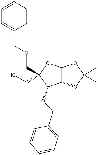 1,2-O-(1-methylethylidene)-4-C-[(phenylmethoxy)methyl]-3-O-(phenylmethyl)-L-Lyxofuranose