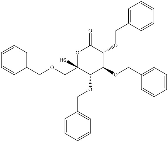 D-Gluconicacid,2,3,4,6-tetrakis-O-(phenylmethyl)-5-thio-,δ-thiolactone