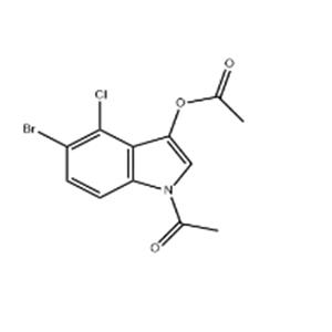 1-Acetyl-5-bromo-4-chloro-1H-indol-3-yl acetate