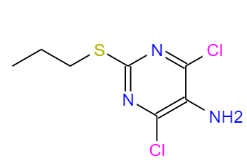 4,6-dichloro-2-propylthiopyrimidine-5-amine