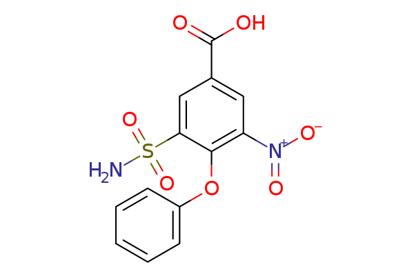 3-Nitro-4-phenoxy-5-sulfamoylbenzoic acid