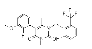 5-(2-Fluoro-3-methoxyphenyl)-1-[[2-fluoro-6-(trifluoromethyl)phenyl]methyl]-6-methyl-2,4(1H,3H)-pyrimidinedione