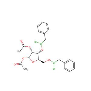 1’,2’-Di-O-acetyl-3,5-bis-O-(2,4-dichlorobenzyl)-D-ribofuranoside