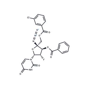 4’-Azido-3’-O-benzoyl-5’-O-(m-chlorobenzoyl)-2’-deoxy-2’-fluoro-beta-D-arabinouridine