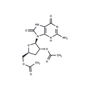 3’-Deoxy-2’,5’-di-O-acetyl-8-hydroxyguanosine