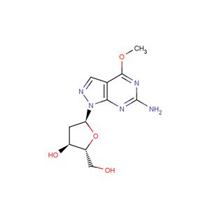 6-Amino-4-methoxy-1-(2-deoxy-a-D-ribofuranosyl)-1H-pyrazolo[3,4-d]pyrimidine