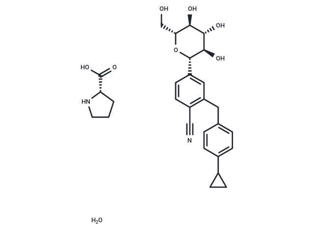 Velagliflozin proline hydrate