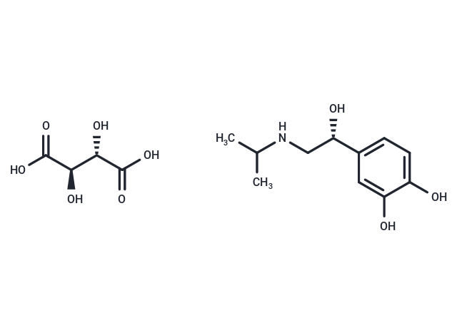 Isoproterenol tartrate, (-)-