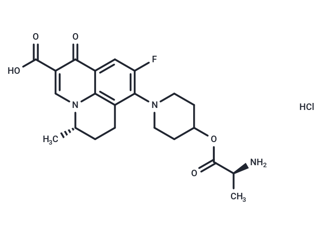 Alalevonadifloxacin HCl