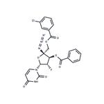 4’-Azido-3’-O-benzoyl-5’-O-(m-chlorobenzoyl)-2’-deoxy-2’-fluoro-beta-D-arabinouridine