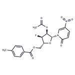 1-(2-O-Acetyl-5-O-(p-toluoyl)-3-deoxy-3-fluoro-b-D-ribofuranosyl)-5-nitropyridine-2(1H)-one