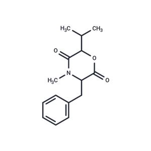 2,5-Morpholinedione, 4-methyl-6-(1-methylethyl)-3-(phenylmethyl)-