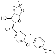 (5S)-1-C-[4-Chloro-3-[(4-ethoxyphenyl)methyl]phenyl]-4,5-O-(1-methylethylidene)-D-xylo-pentodialdo-5,2-furanose