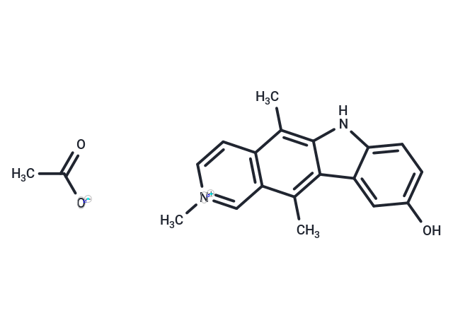 Elliptinium acetate