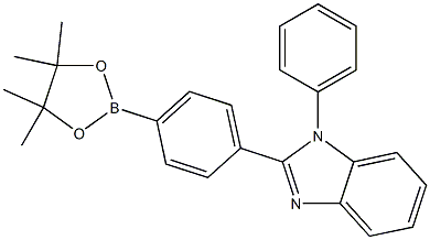 1 -phenyl-2-(4-(4,4,5,5-tetramethyl- 1 ,3,2-dioxaborolan-2-yl)phenyl)-1H-benzo[d]imidazole