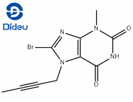 8-bromo-7-(but-2-ynyl)-3-methyl-1H-purine-2,6(3H,7H)-dione