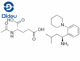 (S)-3-Methyl-1-(2-(1-piperidinyl)phenyl)butylamine,N-acetyl-glutarate