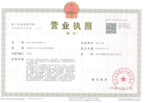 Business License Of EnterpriseLegal Person