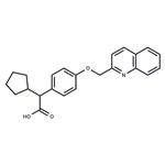 α-Cyclopentyl-4-(2-quinolinylmethoxy)benzeneacetic acid