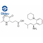 (S)-3-Methyl-1-(2-(1-piperidinyl)phenyl)butylamine,N-acetyl-glutarate