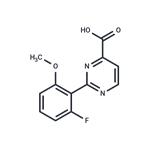 2-(2-fluoro-6-methoxyphenyl)pyrimidine-4-carboxylic acid