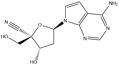 (2R,3S,5R)-5-(4-amino-7H-pyrrolo[2,3-d]pyrimidin-7-yl)-3-hydroxy-2-(hydroxymethyl)tetrahydrofuran-2-carbonitrile