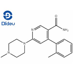 3-PYRIDINECARBOXAMIDE, 4-(2-METHYLPHENYL)-6-(4-METHYL-1-PIPERAZINYL)-