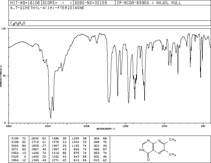 6,7-dimethyl-1H-pteridin-4-one (14684-54-9) IR2