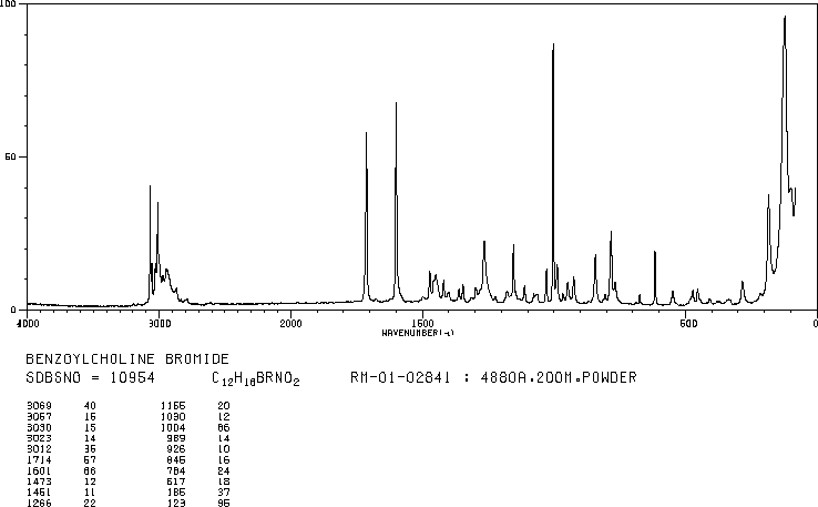 BENZOYLCHOLINE BROMIDE(24943-60-0) IR1