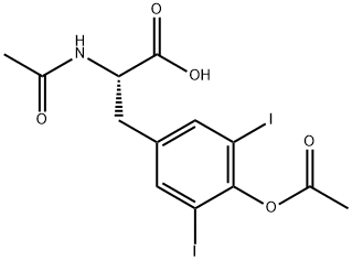 N,O-DIACETYL-3,5-DIIODO-L-TYROSINE Struktur