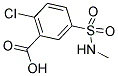 2-CHLORO-5-[(METHYLAMINO)SULFONYL]BENZOIC ACID Struktur