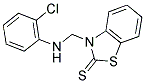 3-[(O-CHLOROANILINO)METHYL]-2-BENZOTHIOZOLINETHIONE Struktur