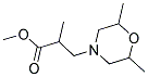 METHYL B-N-(2,6-DIMETHYLMORPHOLINO)ISOBUTYRATE Struktur