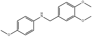 N-(3,4-DIMETHOXYBENZYL)-4-METHOXYANILINE Struktur