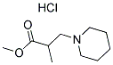 METHYL ALPHA-METHYL-1-PIPERIDINEPROPIONATE HYDROCHLORIDE Struktur