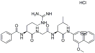 BZ-ARG-GLY-LEU-4M-BETA-NA HCL Struktur