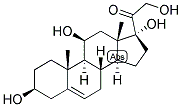 5-PREGNEN-3-BETA, 11-BETA, 17,21-TETROL-20-ONE Struktur