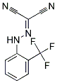 (AZA((2-(TRIFLUOROMETHYL)PHENYL)AMINO)METHYLENE)METHANE-1,1-DICARBONITRILE Struktur