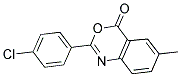 2-(4-CHLOROPHENYL)-6-METHYL-4H-3,1-BENZOXAZIN-4-ONE Struktur