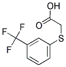 2-[3-(TRIFLUOROMETHYL)PHENYLTHIO]ACETIC ACID Struktur