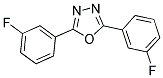 2,5-BIS(3-FLUOROPHENYL)-1,3,4-OXADIAZOLE Struktur