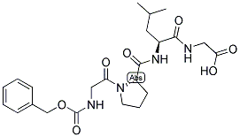 BENZYLOXYCARBONYLGLYCYL-L-PROLYL-L-LEUCYLGLYCINE Struktur