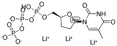 3'-DEOXY-5-METHYLURIDINE-5'-TRIPHOSPHATE LITHIUM SALT Struktur