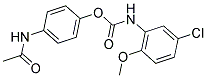 4-ACETAMIDOPHENYL N-(5-CHLORO-2-METHOXYPHENYL)CARBAMATE Struktur