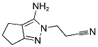 3-AMINO-2,4,5,6-TETRAHYDROCYCLOPENTAPYRAZOLE-2-PROPIONITRILE Struktur