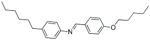 P-PENTYLOXYBENZYLIDENE P-HEXYLANILINE Struktur