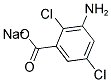 3-AMINO-2,5-DICHLOROBENZOIC ACID SODIUM SALT Struktur