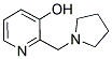 3-HYDROXY-2-(PYRROLIDINOMETHYL)-PYRIDINE Struktur