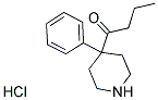 1-(4-PHENYL-PIPERIDIN-4-YL)-BUTAN-1-ONE HYDROCHLORIDE Struktur