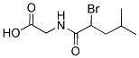 N-(DL-BROMO-4-METHYLVALERYL)GLYCINE Struktur